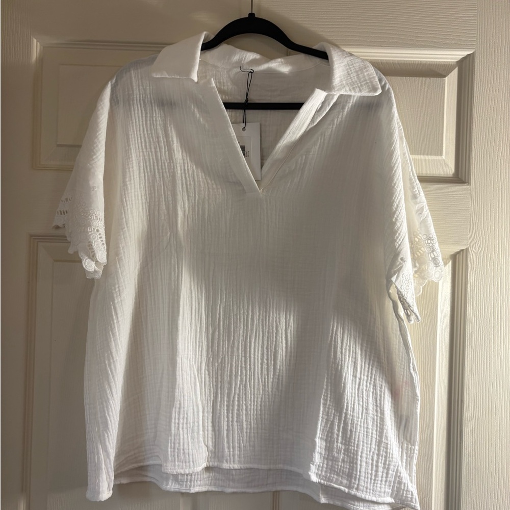 Elegant White Women's Top